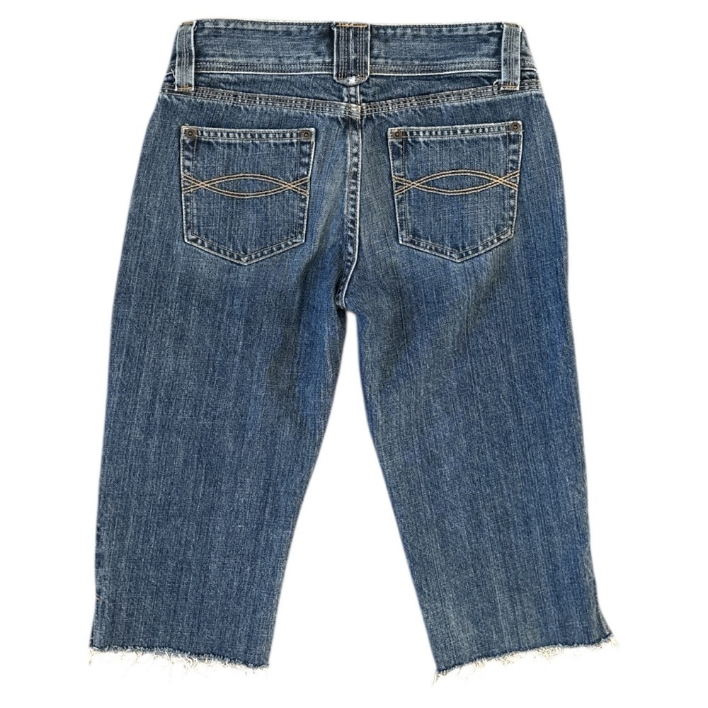 A&F Vintage Y2K Ultra Low Rise Capri Jeans Size 0 - Picture 4 of 4